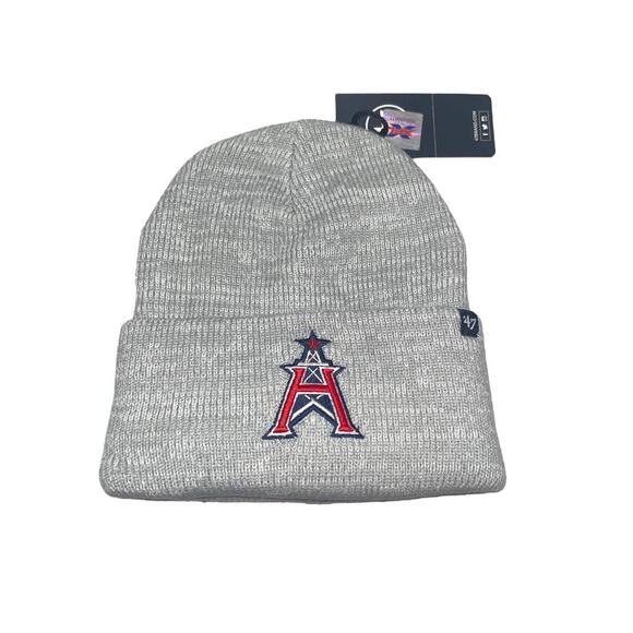 NWT! '47 Brand XFL Houston Roughnecks Brain Freeze Cuff Knit Beanie - Picture 1 of 3